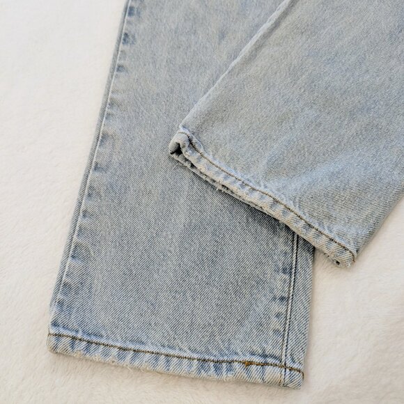 PACSUN Dad Jean 25 Ripped Frayed Light Wash Classic Straight Leg - Picture 4 of 10